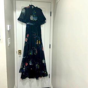 MacDuggal floral gown size 6, bought from Anthropology, worn once to a wedding.